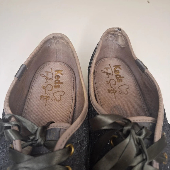 Taylor Swift x Keds Glitter Lace Sneakers Midnights Eras RARE US Womens 9 - Picture 6 of 8